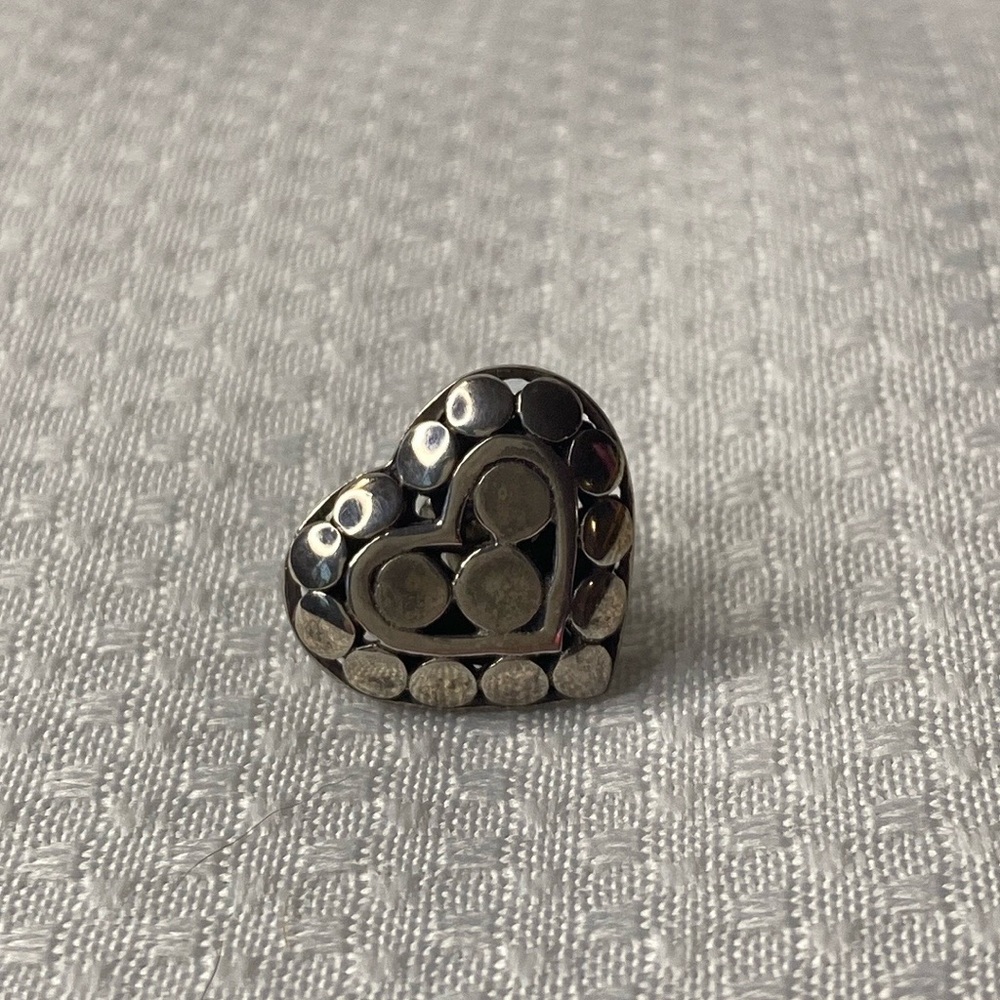 Vintage John Hardy Sterling Silver Heart Pin
